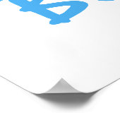 Trotse papa baby jongen geschenken poster (Hoek)