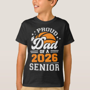 Trotse Papa Basketbal Senior 2026 Ontwerp T-shirt
