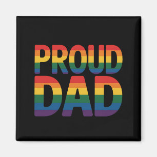Trotse Papa Familie LGBTQ Gay Pride Ally Regenboog Magneet