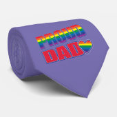 Trotse Papa - Gay Pride Stropdas (Opgerold)