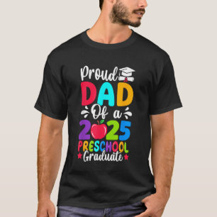 Trotse papa klas van 2025 kleuterschool Pre-K afge T-shirt