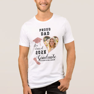 Trotse papa klasse van 2025 Afstuderen aangepaste Tri-Blend Shirt