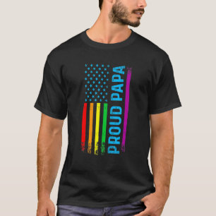Trotse papa opa papa lgbt lgbt's gay pride regenbo t-shirt