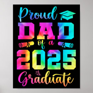 Trotse papa van een 2025 Afstuderen Shirt papa Afs Poster
