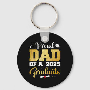 Trotse papa van een 2025 Afstuderen Shirt papa Afs Sleutelhanger