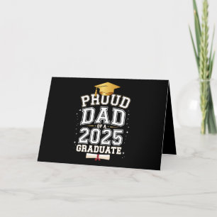 Trotse papa van een afgestudeerde in 2025 Familie  Bedankkaart