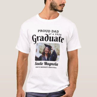 Trotse papa van een afgestudeerde in 2026, geperso t-shirt
