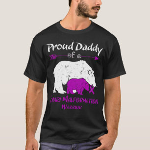 Trotse Papa Van Een Chiari Malformatie Bewustzijn T-shirt