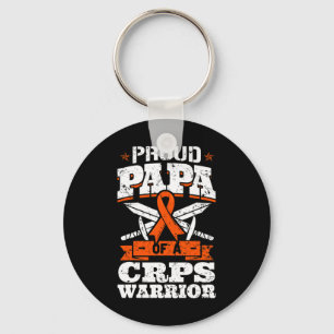 Trotse papa van een CRPS Warrior RSD Awareness Rib Sleutelhanger
