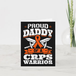 Trotse papa van een CRPS Warrior RSD bewustzijnsli Kaart