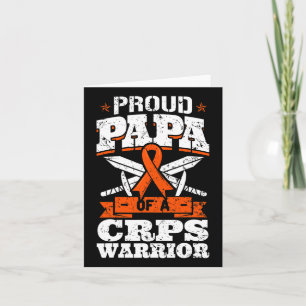 Trotse papa van een CRPS Warrior RSD bewustzijnsli Kaart
