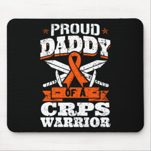 Trotse papa van een CRPS Warrior RSD bewustzijnsli Muismat