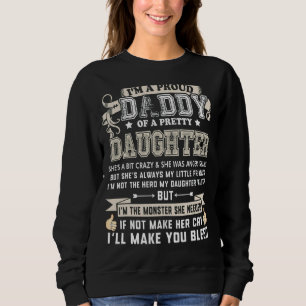 Trotse papa van een dochter Vaderdag T-shirt