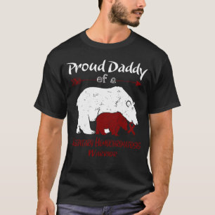 Trotse papa van een erfelijke hemochromatose t-shirt