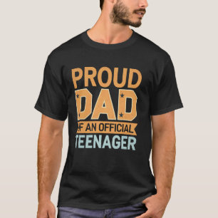 Trotse papa van een officiële tiener 13e verjaarda t-shirt