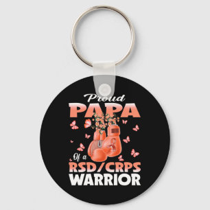 Trotse papa van een RSD CRPS Warrior Awareness Box Sleutelhanger