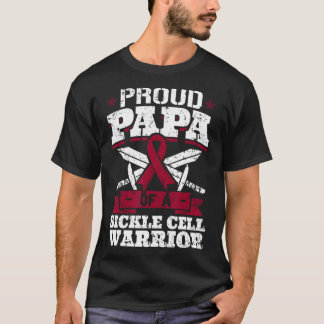 Trotse papa van een sikkelcelkrijger SCD bewustzij T-shirt