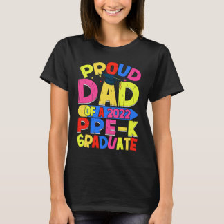 Trotse papa van eindexamenklas 2022 Pre K afgestud T-shirt