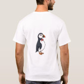 Trotse papegaaiduiker in Bowtie T-shirt (Achterkant)