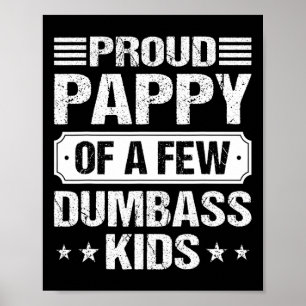 Trotse pappy van een paar domme Kinder grappige v Poster