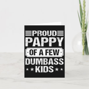Trotse Pappy Van Een Paar Domme Kinderen Grappige Kaart