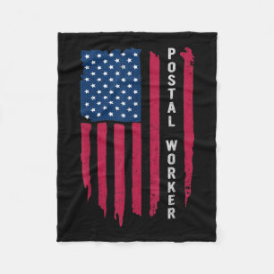 Trotse postbeambte Postmaster US Post Service MEM Fleece Deken