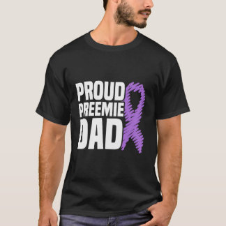 Trotse Preemie Papa Nicu Premature geboorte Premat T-shirt