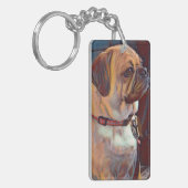 Trotse Puggle Grootouder Sleutelhanger (Voorkant Links)