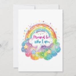 Trotse Regenboog Kunst Zelfliefde Pride Cadeau Kaart