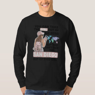 Trotse San Diego-meisje Cool meisje uit San Diego T-shirt