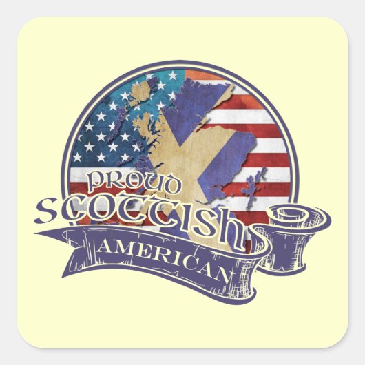 Trotse Schotse Amerikaanse Stickers (Voorkant)