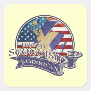 Trotse Schotse Amerikaanse Stickers