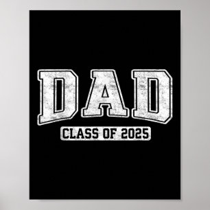 Trotse Senior Vader Afstudeerklas 2025 Afstuderen Poster