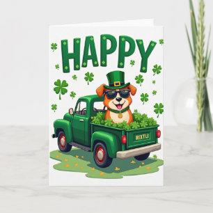 Trotse Shamrock Truck St. Patricks Dag Kaart