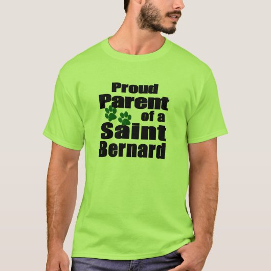 Trotse Sint-Bernard-ouder T-shirt (Voorkant)