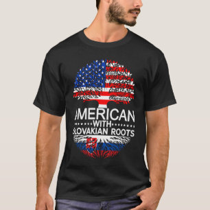Trotse Slowaakse Amerikaanse Vlag Slowakije VS T-shirt
