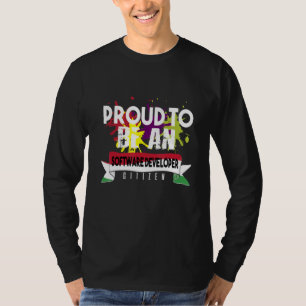 Trotse software ontwikkelaar burger beroep carrièr t-shirt