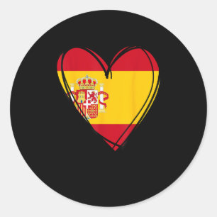 Trotse Spaanse Jongen Meisje Tante Vader Moeder Sp Ronde Sticker