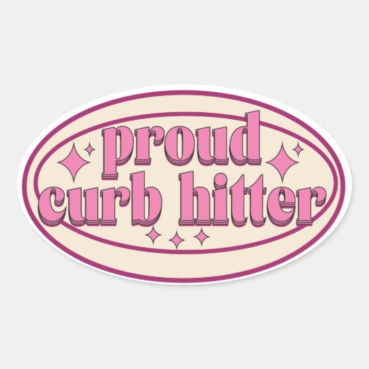 trotse sticker met hitter - curb (Voorkant)