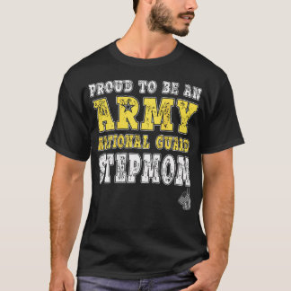 Trotse stiefmoeder van het Army National Guard T-shirt