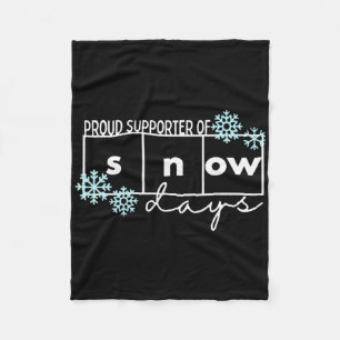 Trotse supporter van sneeuwdagen leraar kerst T-sh Fleece Deken