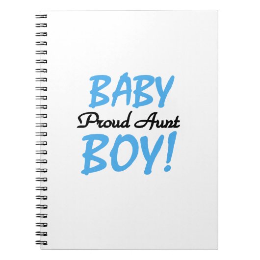 Trotse Tante Baby Boy T-shirts en geschenken Notitieboek (Voorkant)