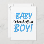 Trotse Tante Baby Jongen Tshirts en Geschenken Briefkaart (Voorkant / Achterkant)