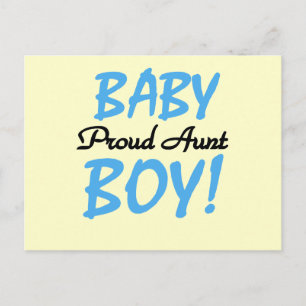 Trotse Tante Baby Jongen Tshirts en Geschenken Briefkaart