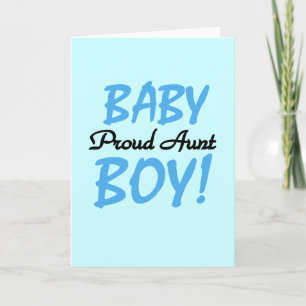 Trotse Tante Baby Jongen Tshirts en Geschenken Kaart
