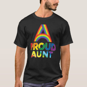 Trotse Tante LGBT Pride Gay Lesbisch Regenboog Kle T-shirt