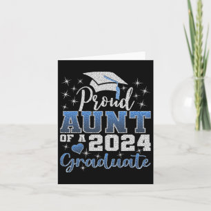 Trotse tante van 2024 Afstuderen Geweldige Familie Kaart