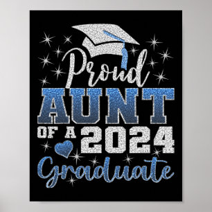 Trotse tante van 2024 Afstuderen Geweldige Familie Poster