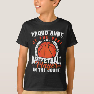 Trotse tante van de beste basketballer t-shirt