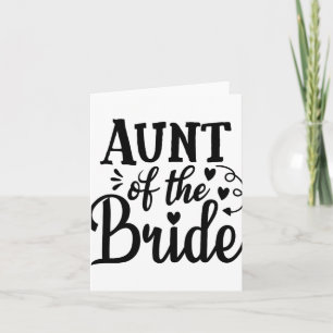 Trotse tante van de bruid bruiloft Bachelorette Ma Kaart